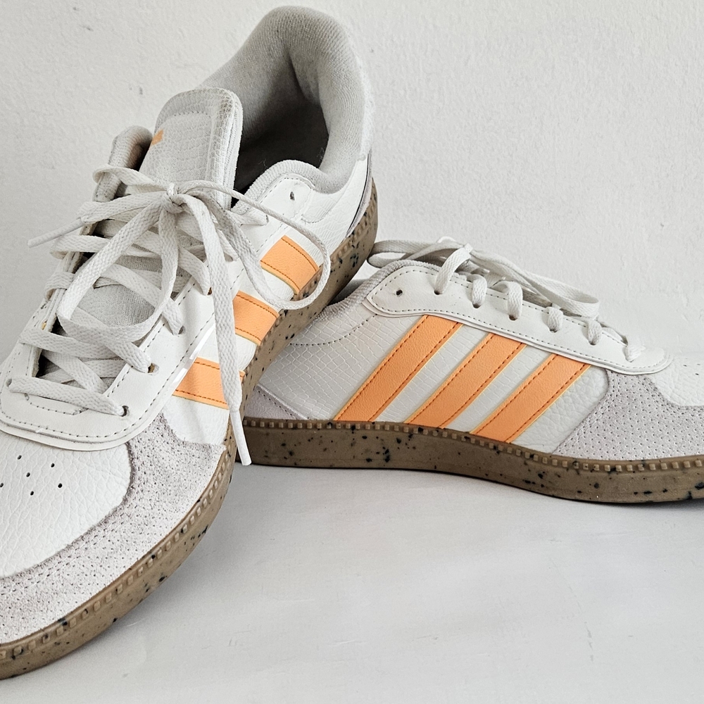 Adidas White and Orange Sneakers
